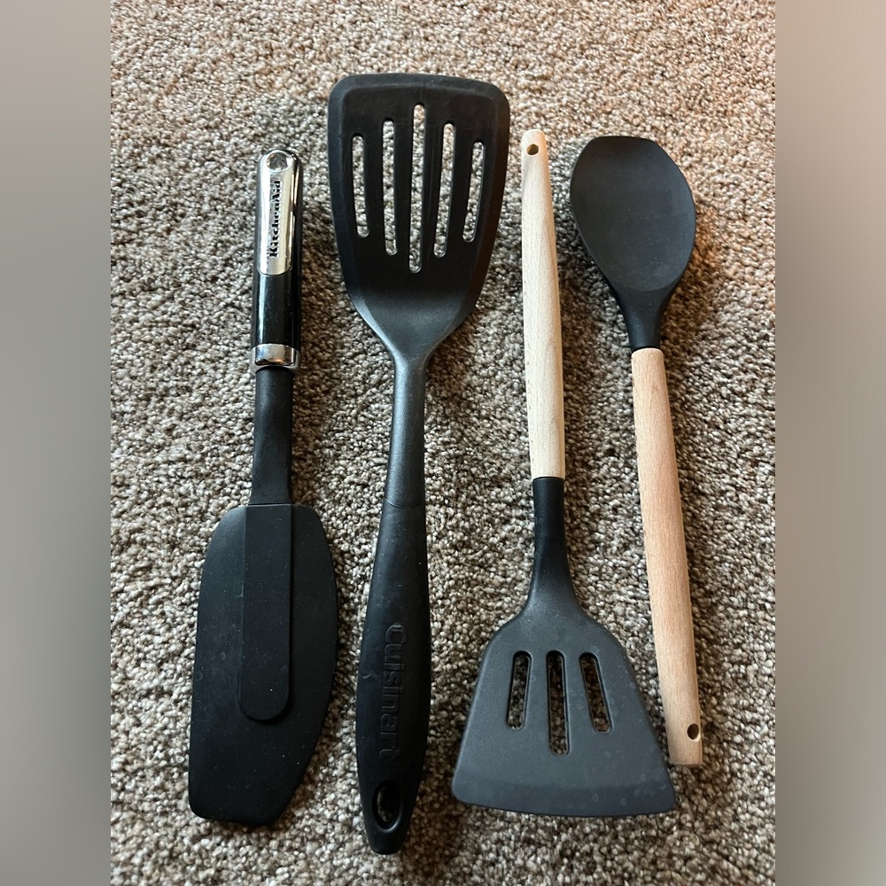 Spatuals, spoon & scraper. Perfect for someone starting out in an apartment.